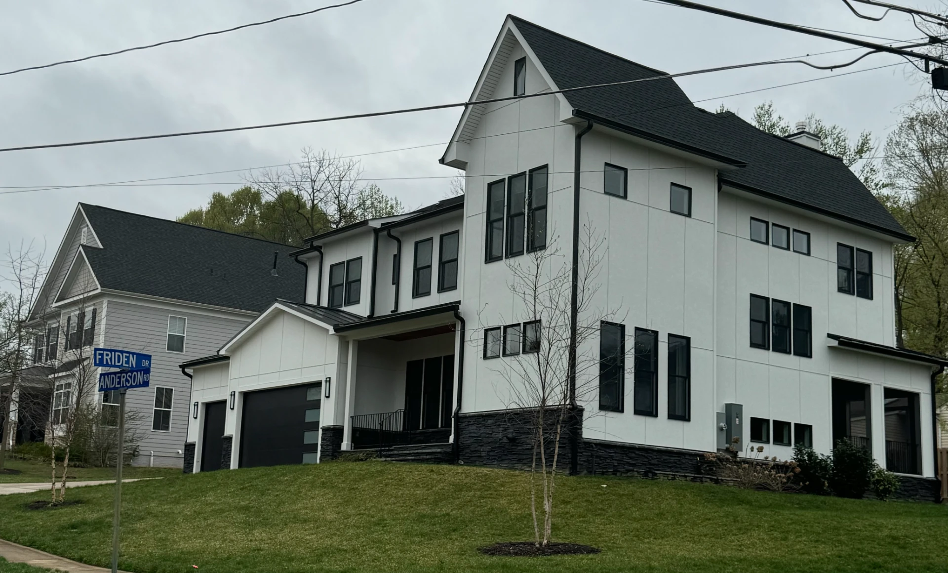 Completed two-story home construction project as an example of Brother's Best Construction experience as a Montgomery County MD Custom home builder.